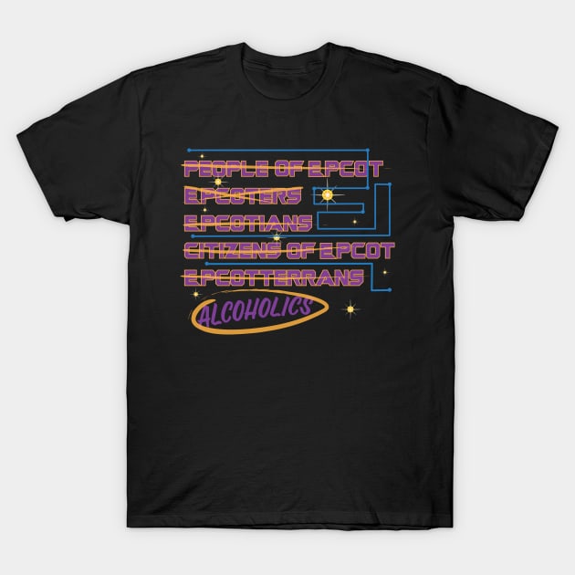 People of Epcot - Cosmic Rewind Shirt T-Shirt by WearInTheWorld